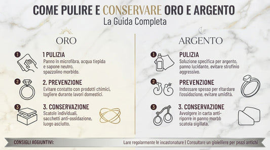 Come pulire e conservare oro e argento: la guida completa