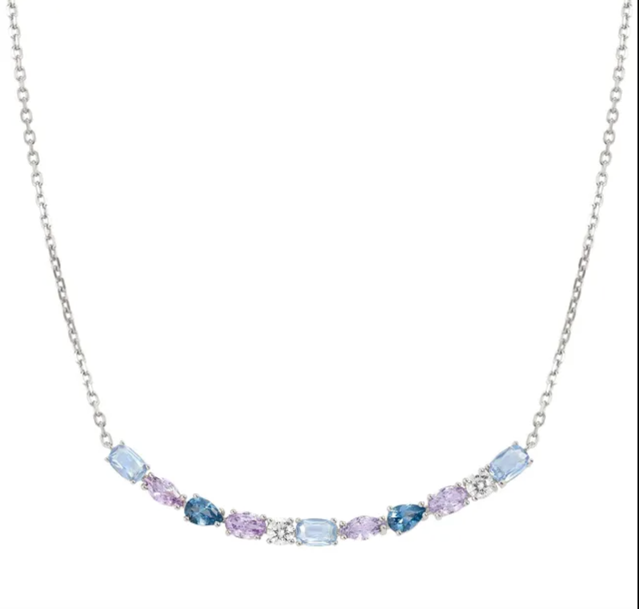 collana colour wave placca lunga colorata nomination