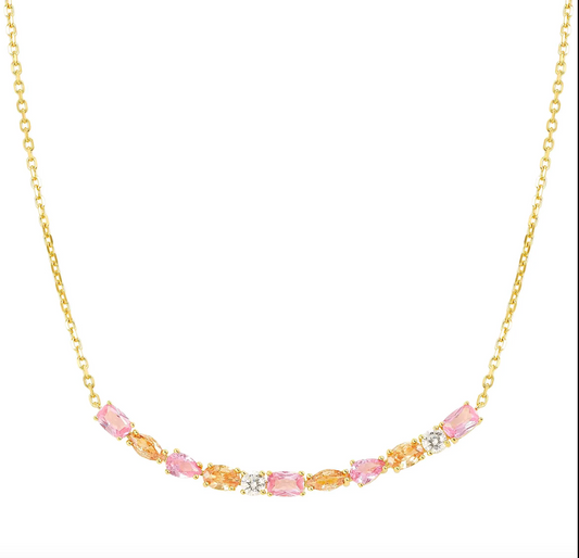 Collana COLOUR WAVE PLACCA LUNGA COLORATA Nomination