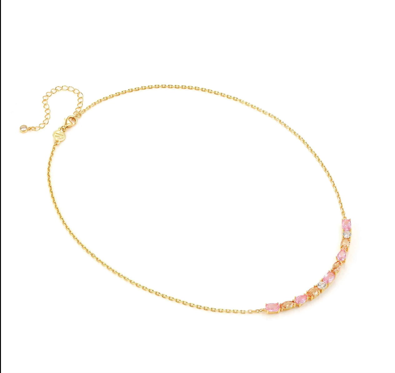 collana colour wave placca lunga colorata nomination