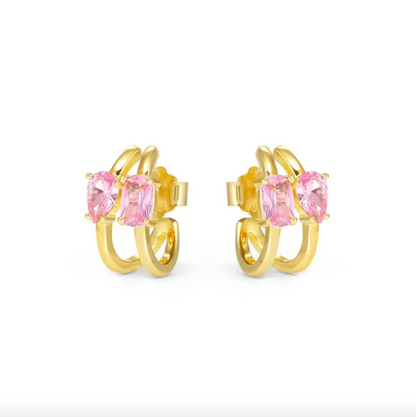 Orecchini AURORA COLOUR WAVE ROSA Nomination