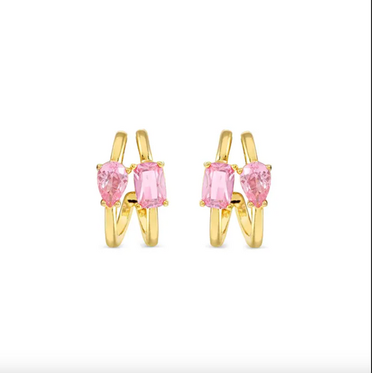 Orecchini AURORA COLOUR WAVE ROSA Nomination