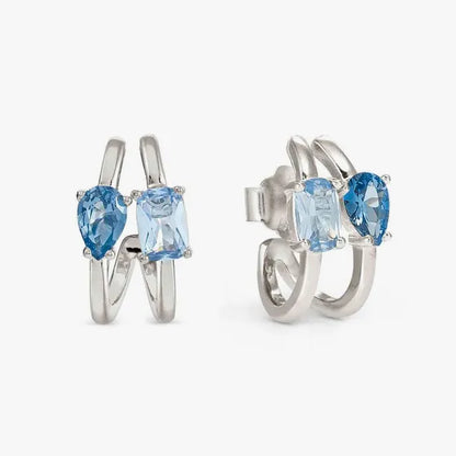 Orecchini AURORA COLOUR WAVE CELESTE|BLU Nomination