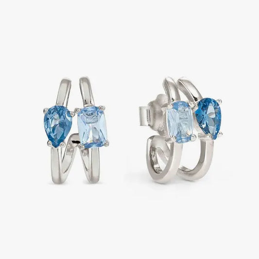 Orecchini AURORA COLOUR WAVE CELESTE|BLU Nomination
