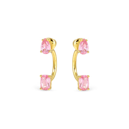 Orecchini PIERCING COLOUR WAVE AURORA ROSA Nomination