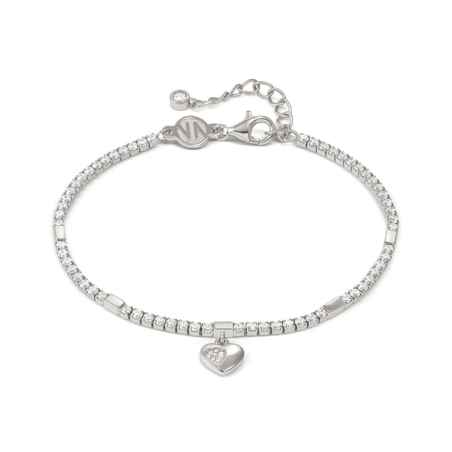 bracciale  petit sparkle tennis cuore nomination