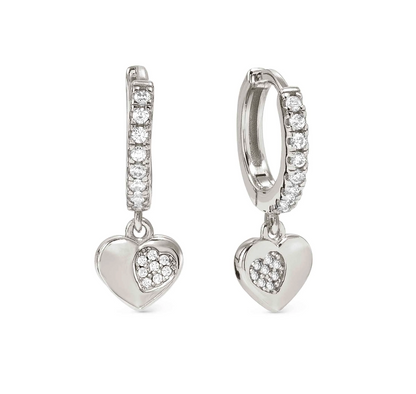 Orecchini a cerchio PETIT SPARKLE CUORE Nomination