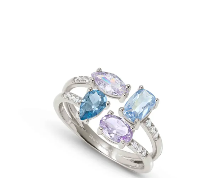 anello colour wave aurora 4pietre nomination