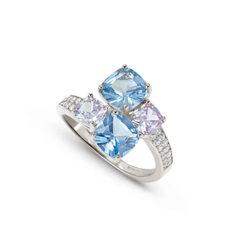 anello colour wave aurora pietre colorate nomination