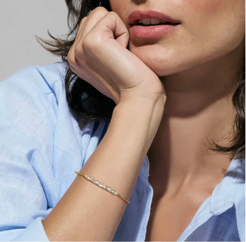 bracciale colour wave aurora zirconi bianchi nomination