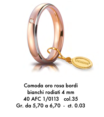 fede comoda bordi rodio -ct. 0.03 unoerre