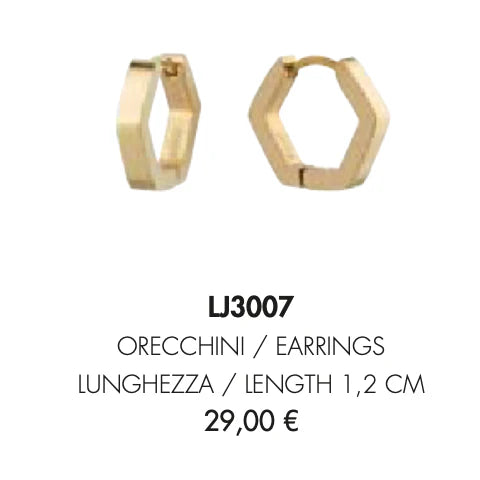 orecchini donna esagonali liu jo