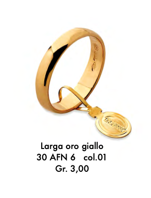 Fede Nuziale Larga gr.3 Unoerre