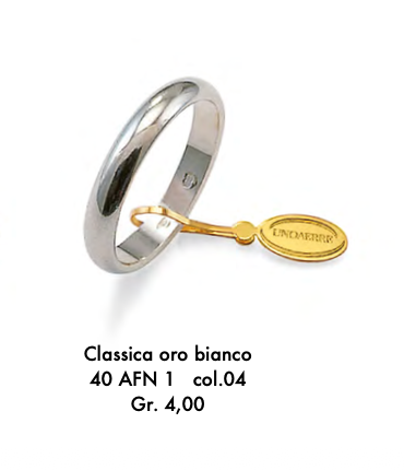 fede nuziale classica gr.4 unoerre