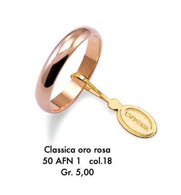 fede nuziale classica gr.5 unoerre