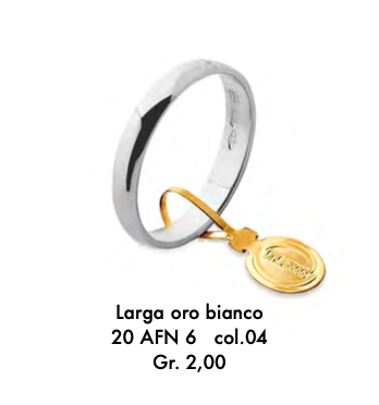 fede nuziale larga gr.2 unoerre