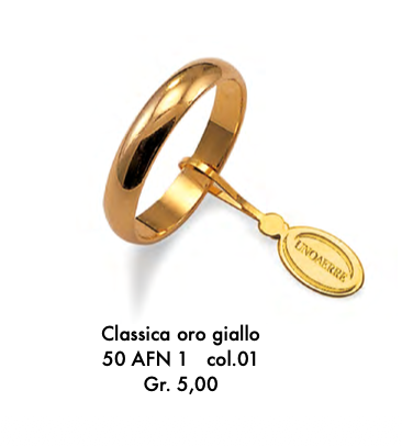 Fede Nuziale Classica gr.5 Unoerre
