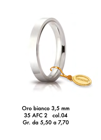 fede cerchi di luce oro 3,5mm unoerre